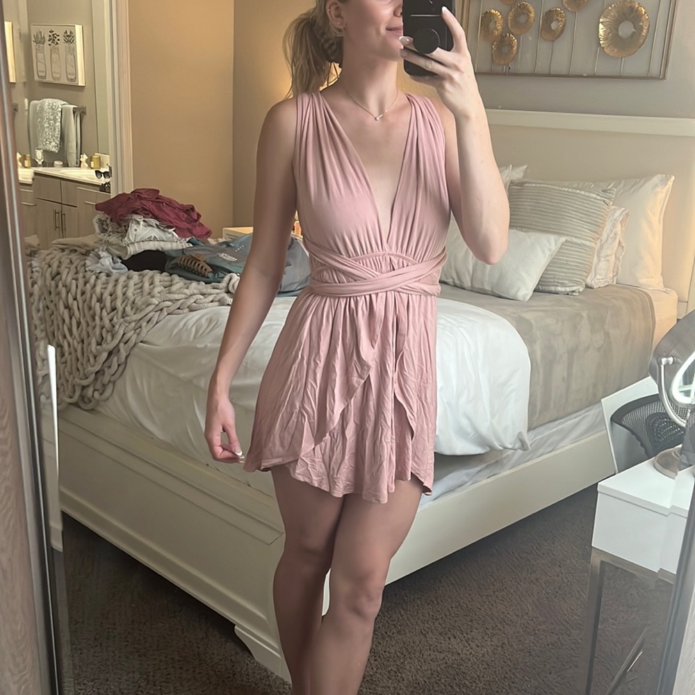 Multi tie dress from a boutique size small